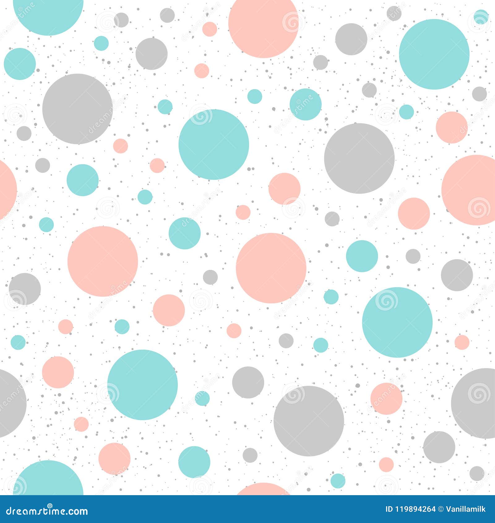 Soft Pastel Star Seamless Background. Grey, Pink And Blue ...