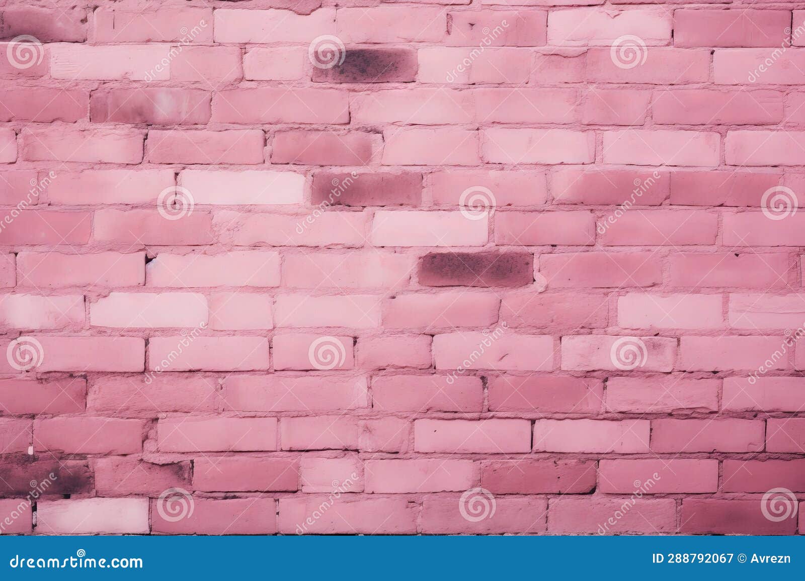 Subtle Pink Brick Backdrop with Vacant Aura, Generative AI Stock