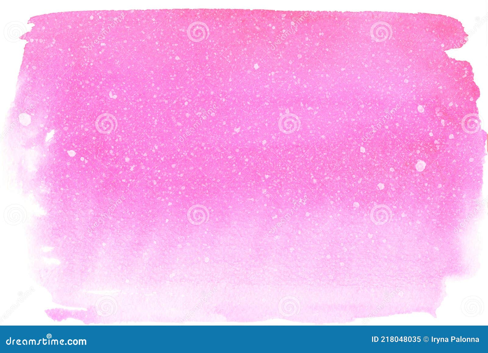 Soft Pink Watercolor Texture. Hand Drawn Gradient Watercolor Background  with White Dots Stock Illustration - Illustration of background, white:  218048035