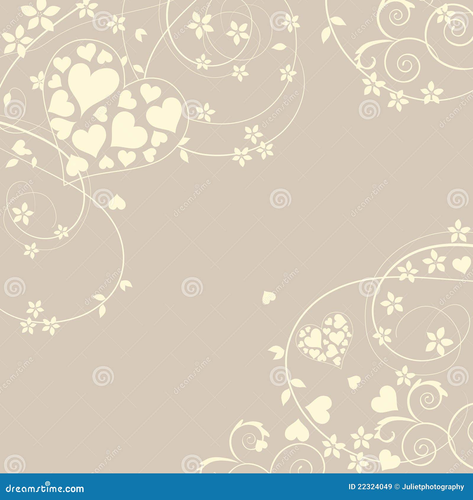 soft and pretty love background with swirls