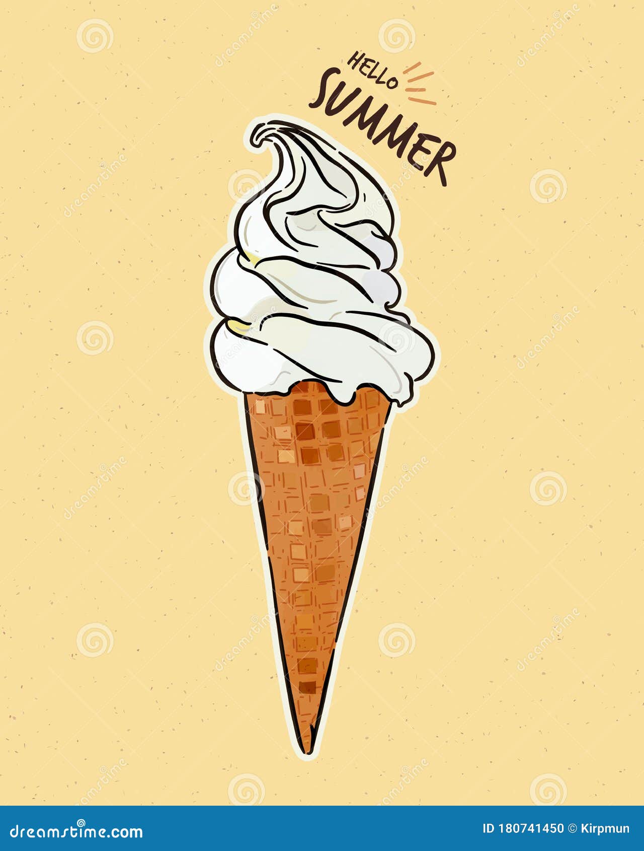 Ice Cream Drawing: How To Draw An Ice Cream Cone