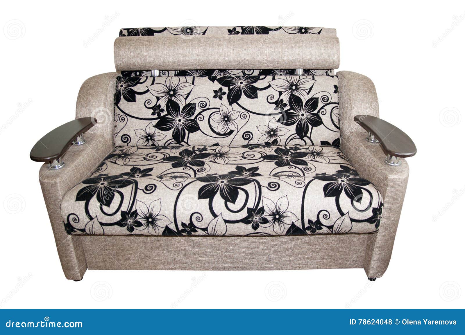 Soft sleeper sofa stock photo. Image of fashion, elegance 78624048