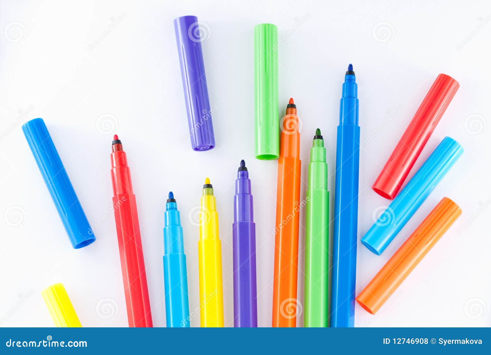 Set Of Four Multicolored Pens Stock Illustration - Download Image Now -  Adhesive Tape, Armed Forces Rank, Bright - iStock