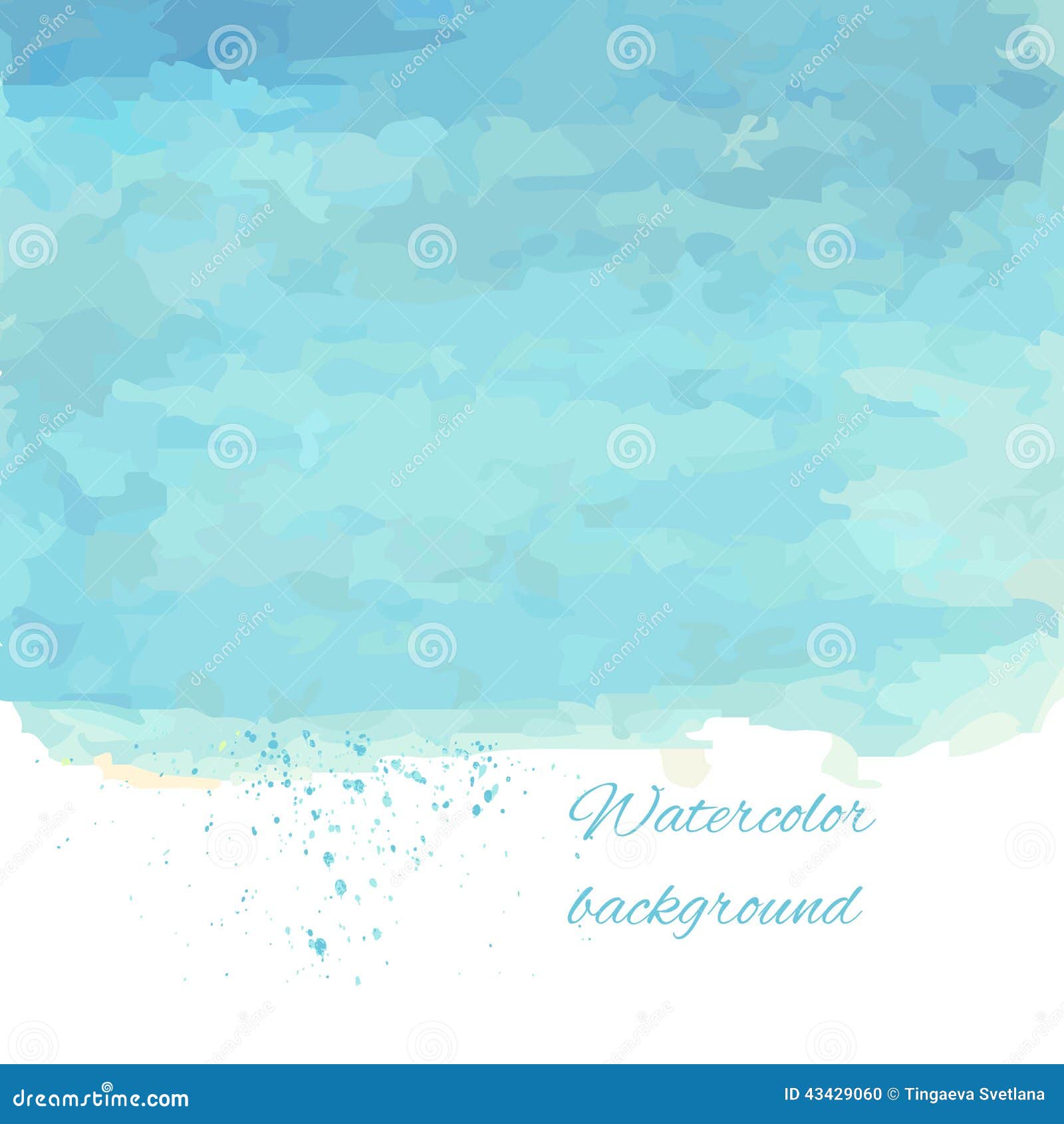 Soft Watercolor On White Background Stock Vector Illustration Of
