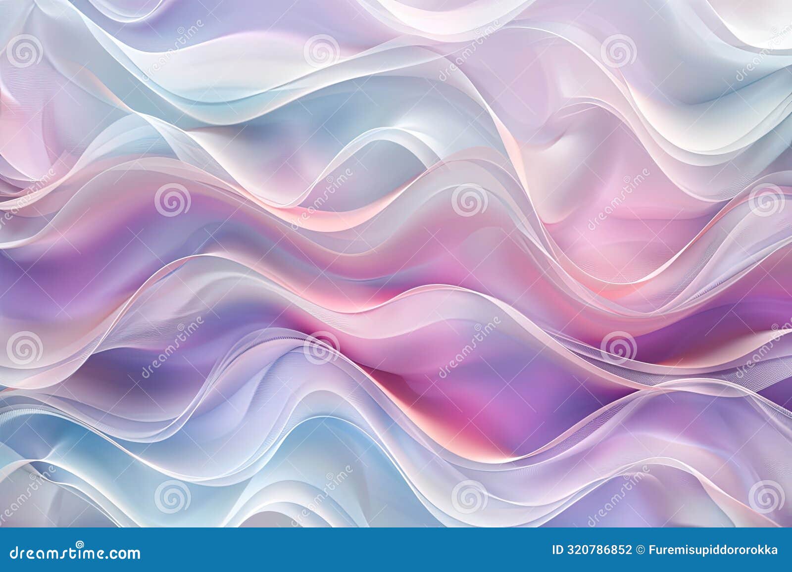 soft wave patterns in light colors, creating a calming and cute background