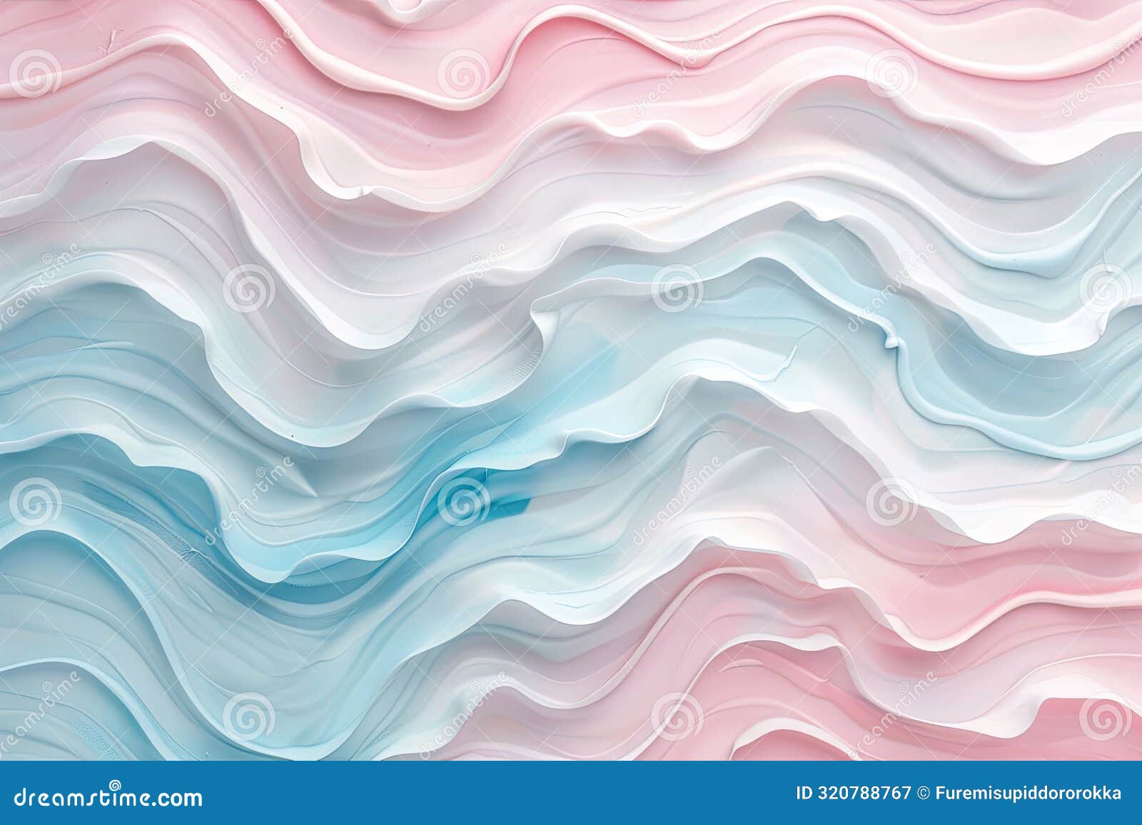 soft wave patterns in light colors, creating a calming and cute background