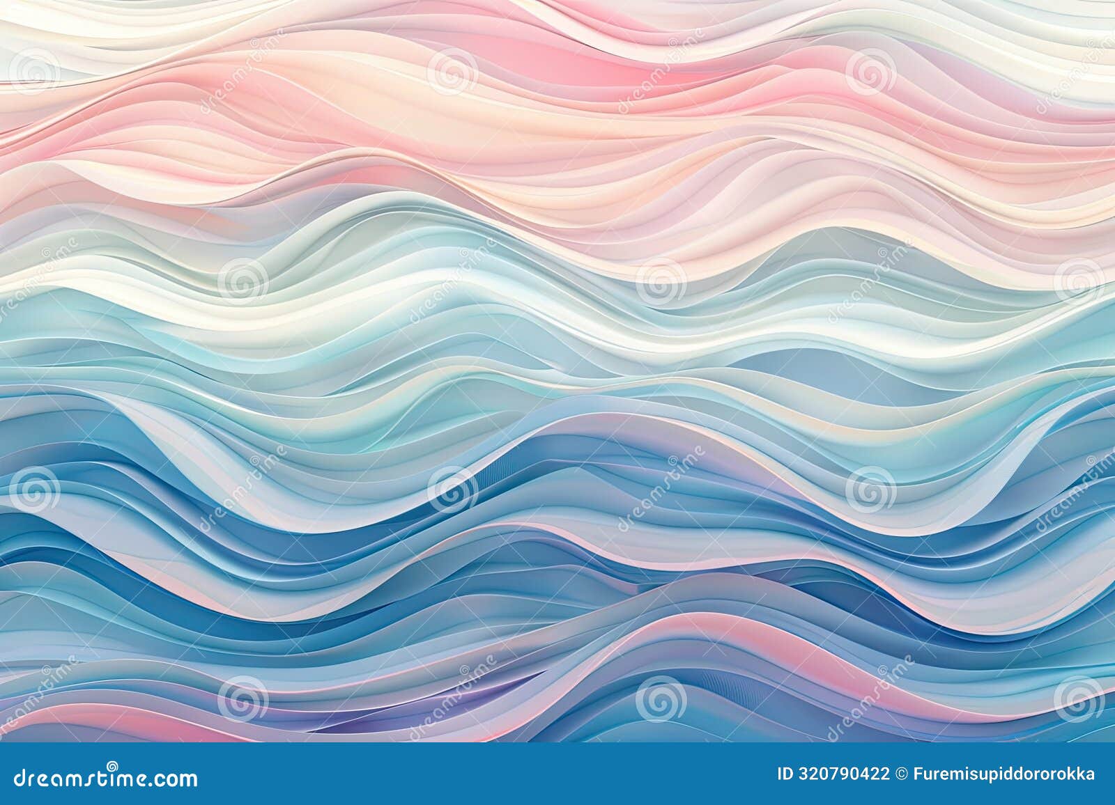 soft wave patterns in light colors, creating a calming and cute background