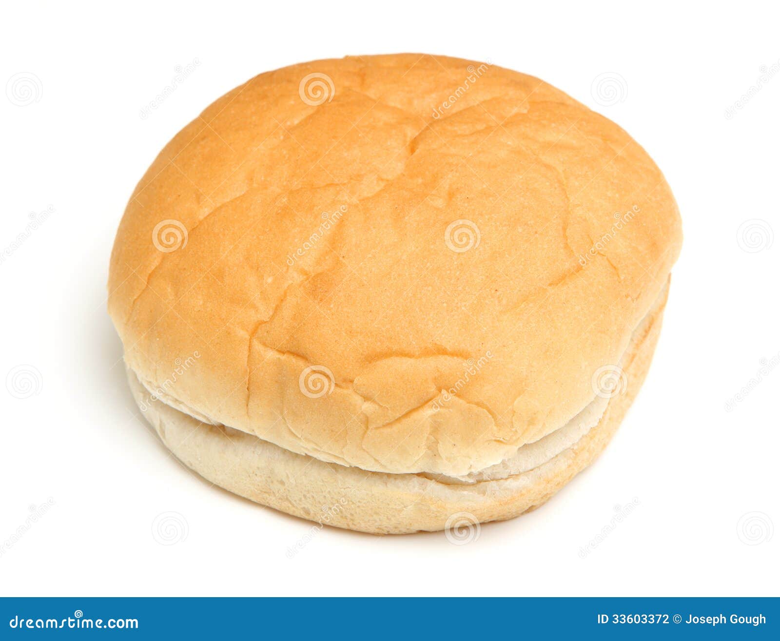 Soft White Bread Roll Isolated On White Stock Photography Image 33603372