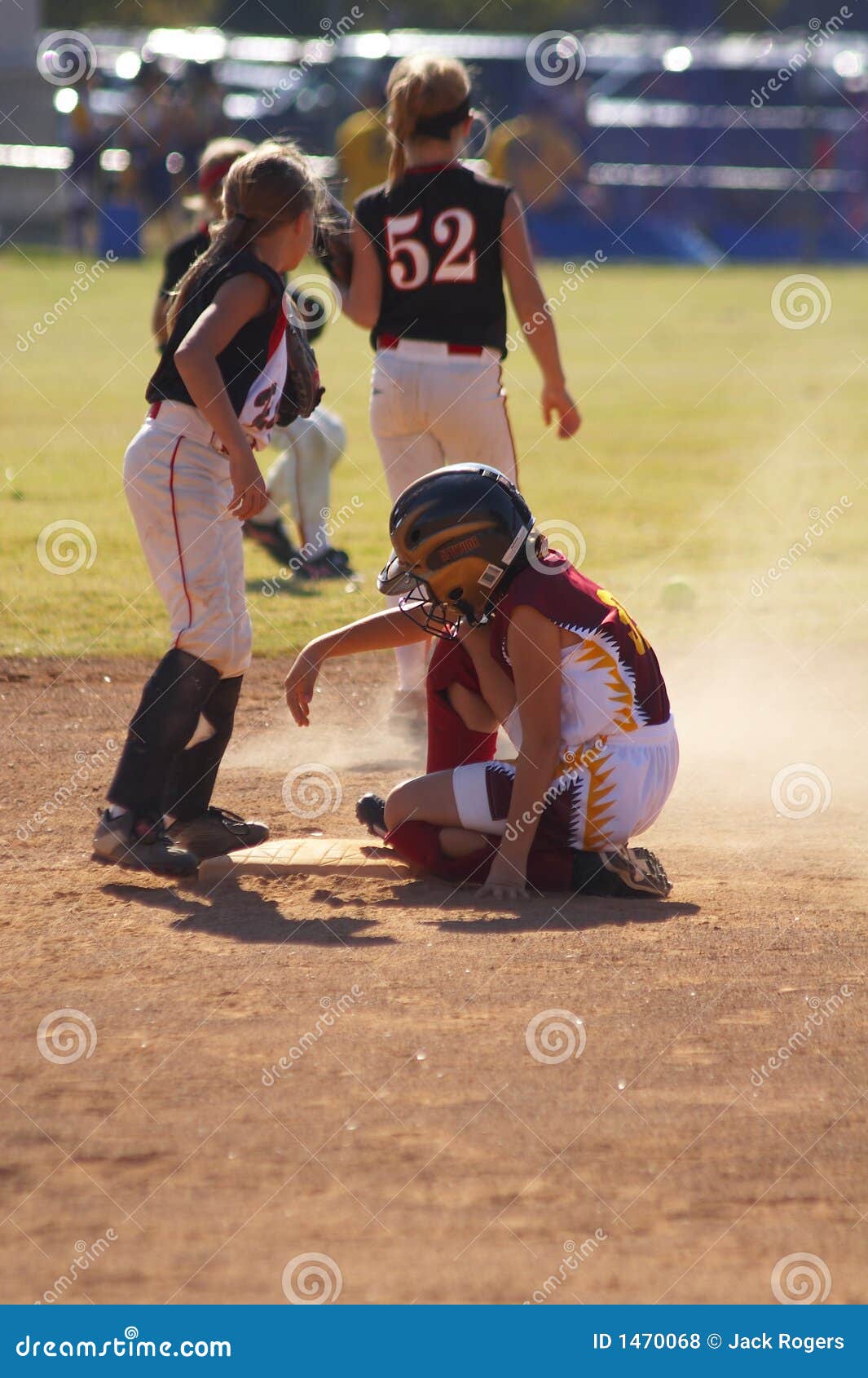 Softball stock photo. Image of field, teamwork, girls 1470068