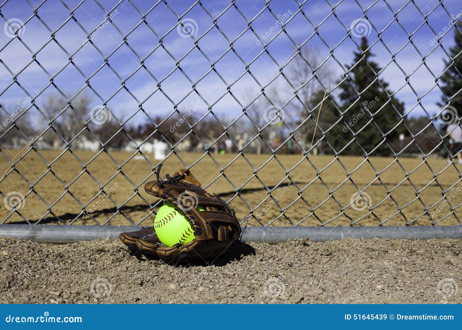 Softball Glove and Softball Stock Image Image of team, activity 51645439