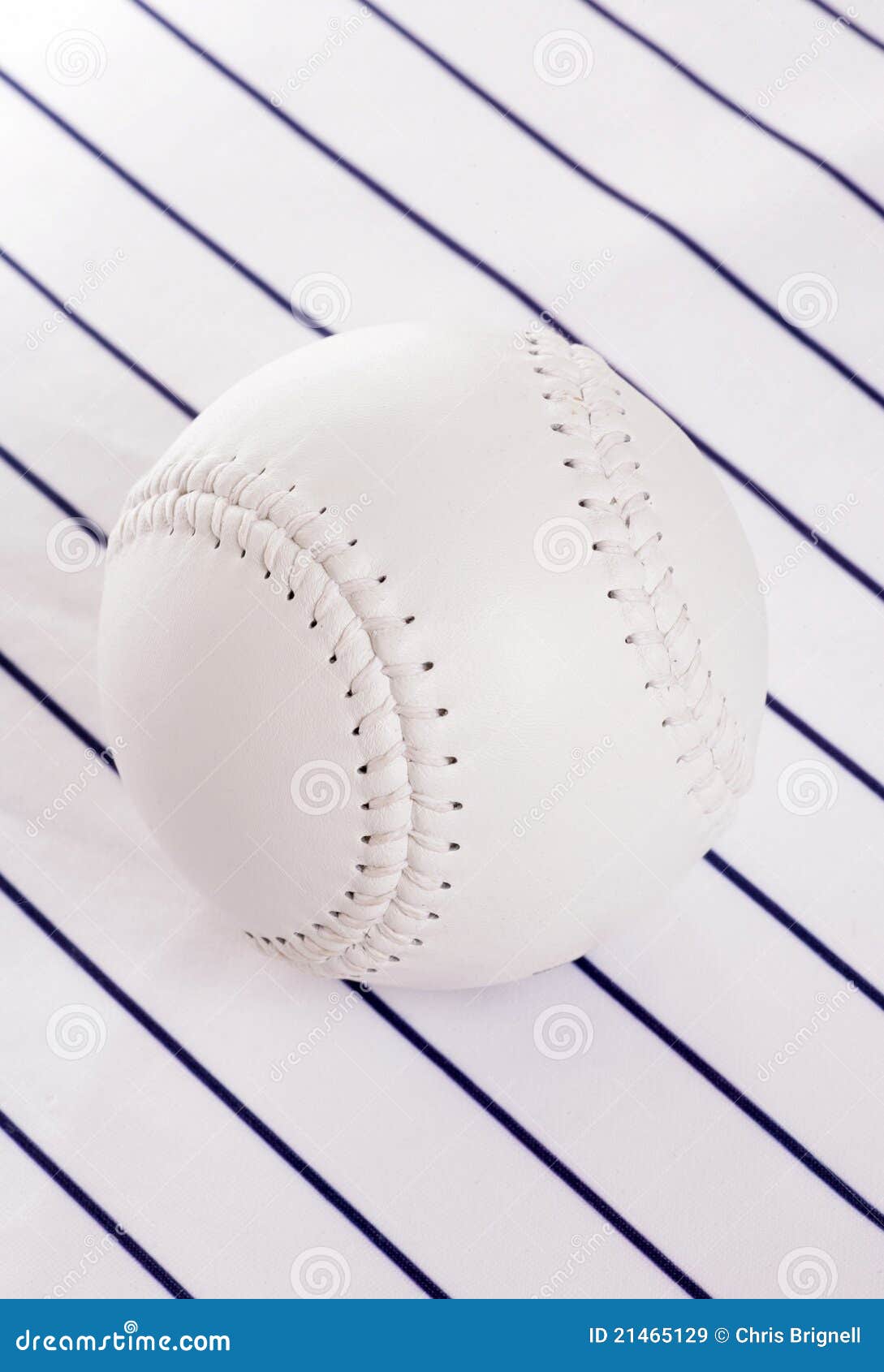 Softball On Pinstripe Background Stock Image Image of baseball, ball 21465129
