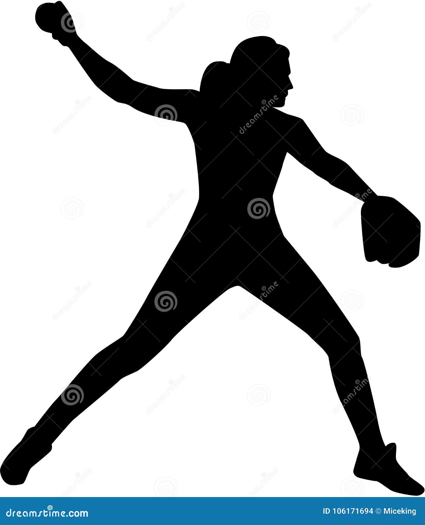 softball silhouette clip art