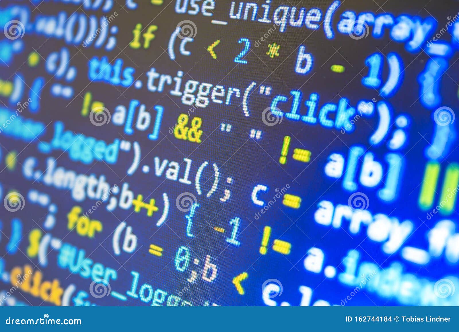 Software Code or Script - Abstract Background with Numbers Stock Photo ...