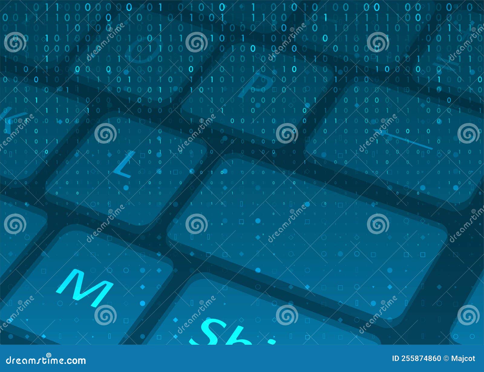 Software Concept for Computer Keyboard Stock Vector Illustration of code, commerce 255874860