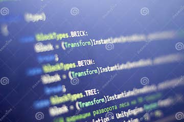 Software Development C-Sharp C , .NET Code Close Up Stock Photo - Image ...