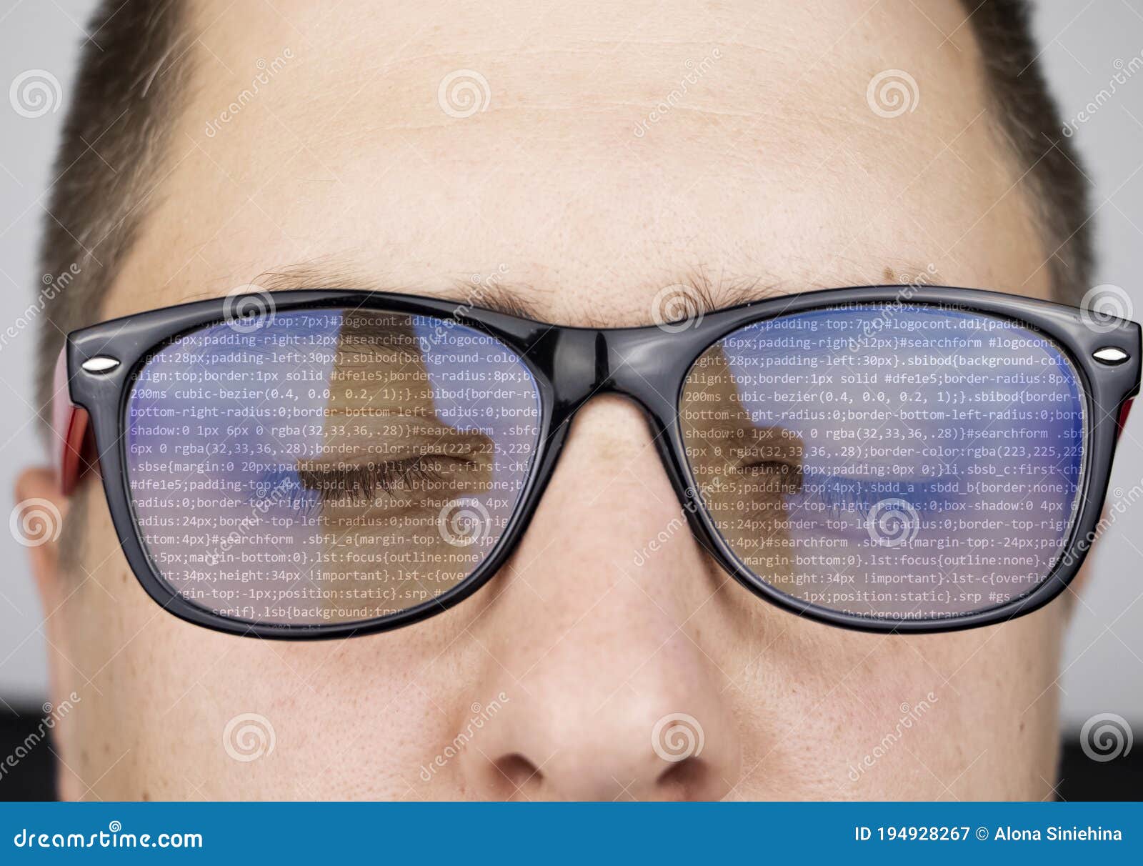 The Programmer`s Glasses Reflect Lines of Code. Programming