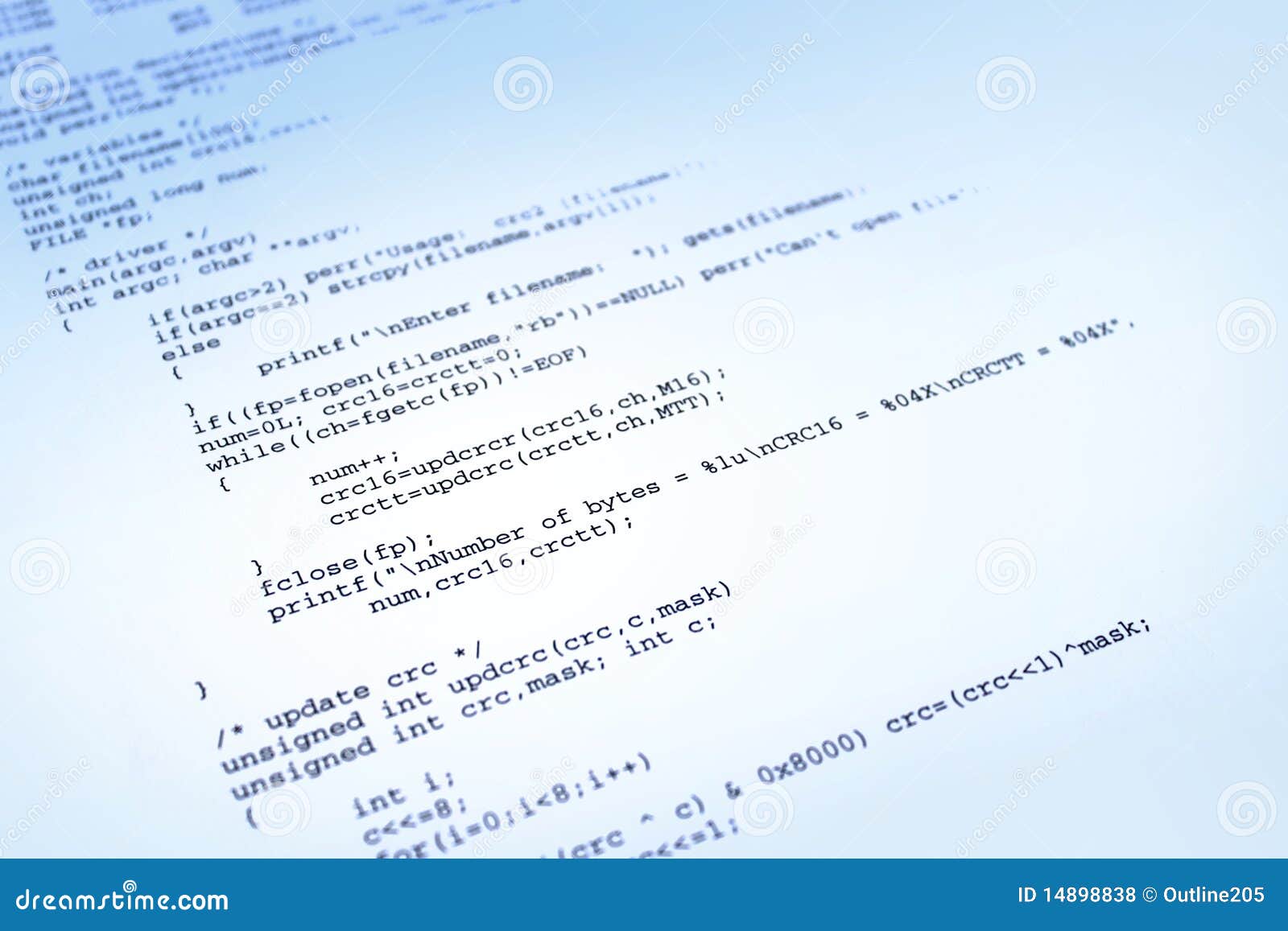 Software Program On Blue Background Stock Photo Image Of Coding