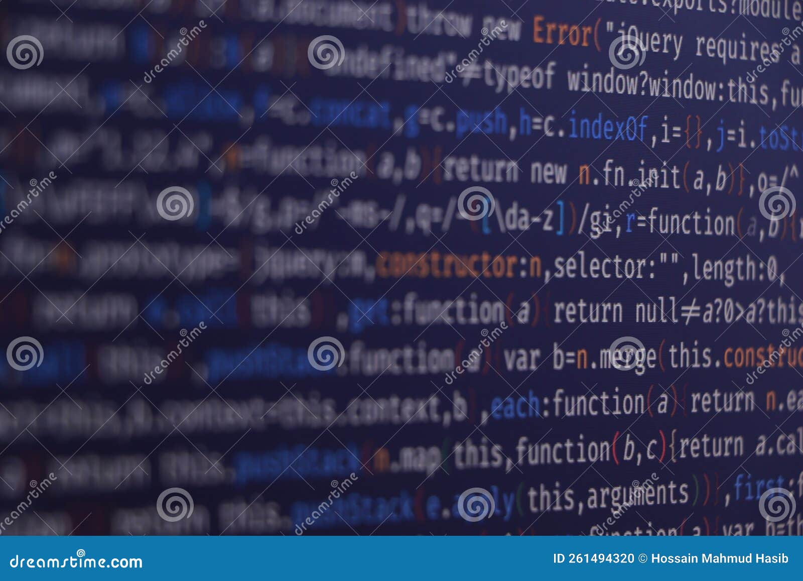 Software Source Code. Programming Code. Programming Code on Computer ...