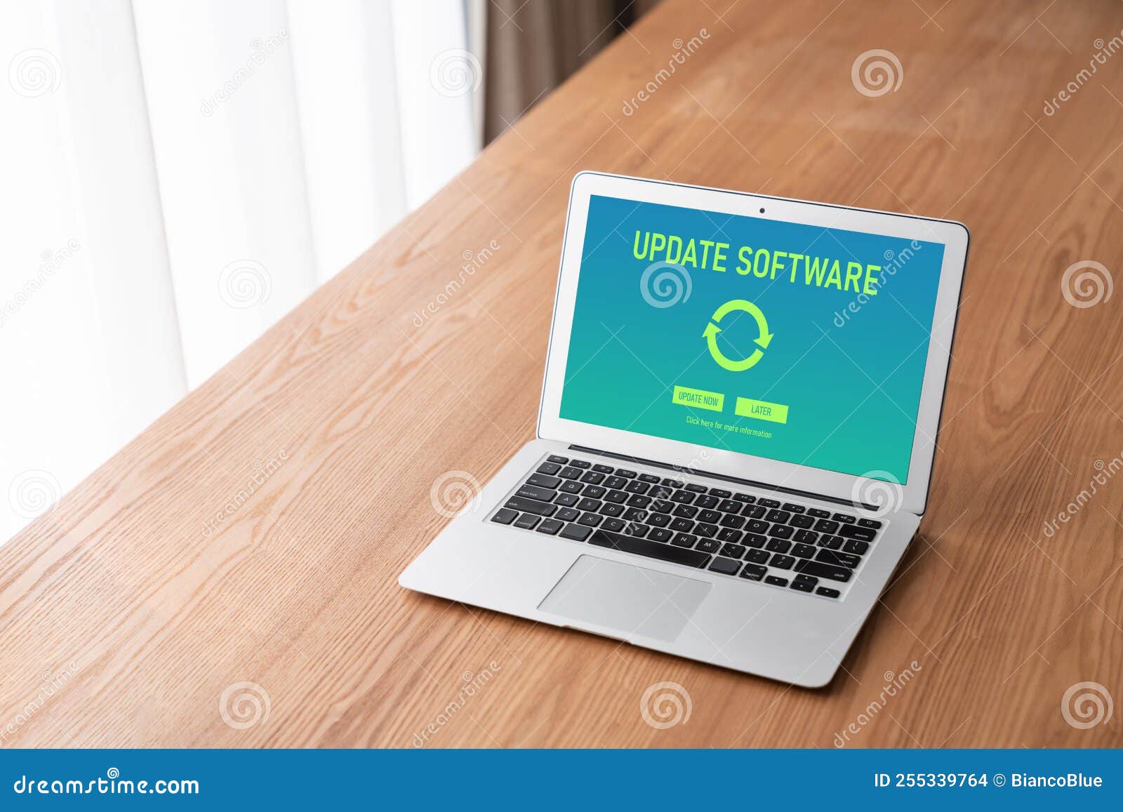 Software Update on Computer for Modish Version of Device Software Stock