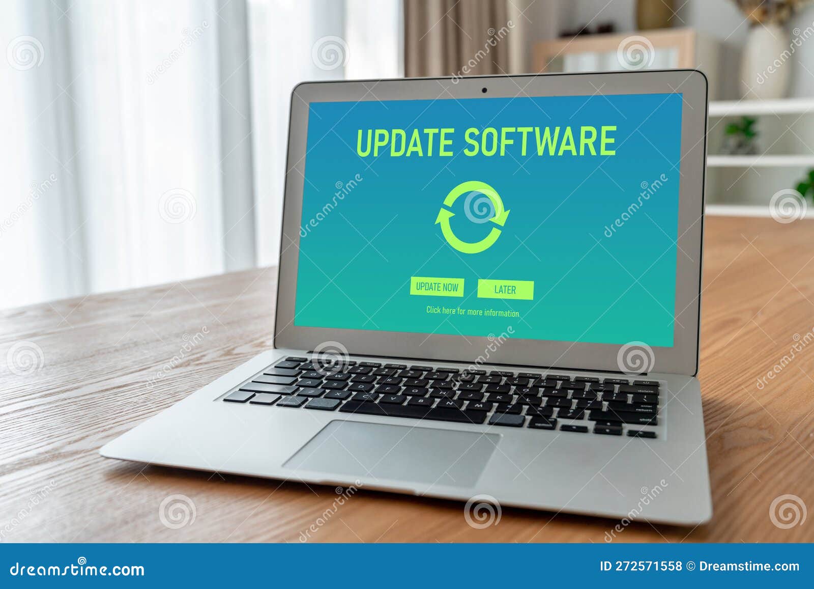Software Update on Computer for Modish Version of Device Software Stock