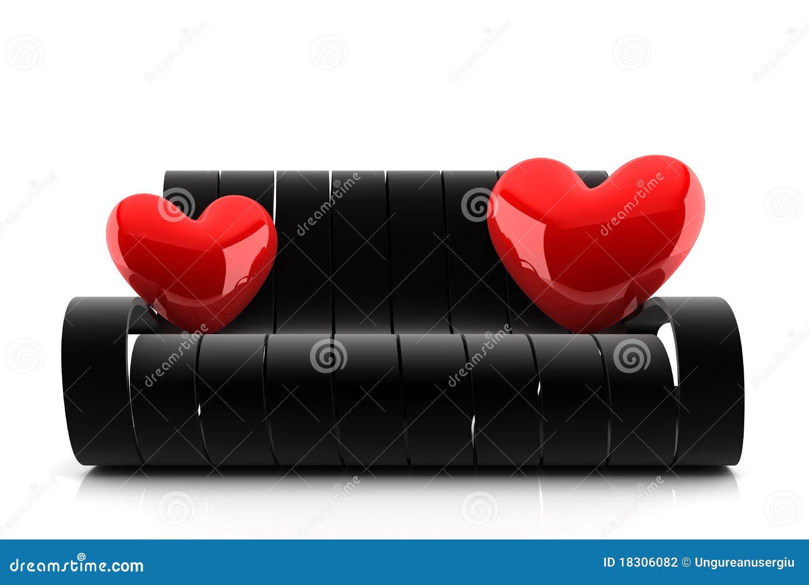 Sofá del amor stock de ilustración. Ilustración de moderno 18306082