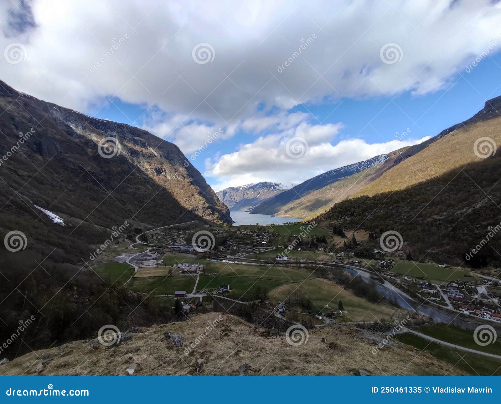 sognefjord view from flam, norway