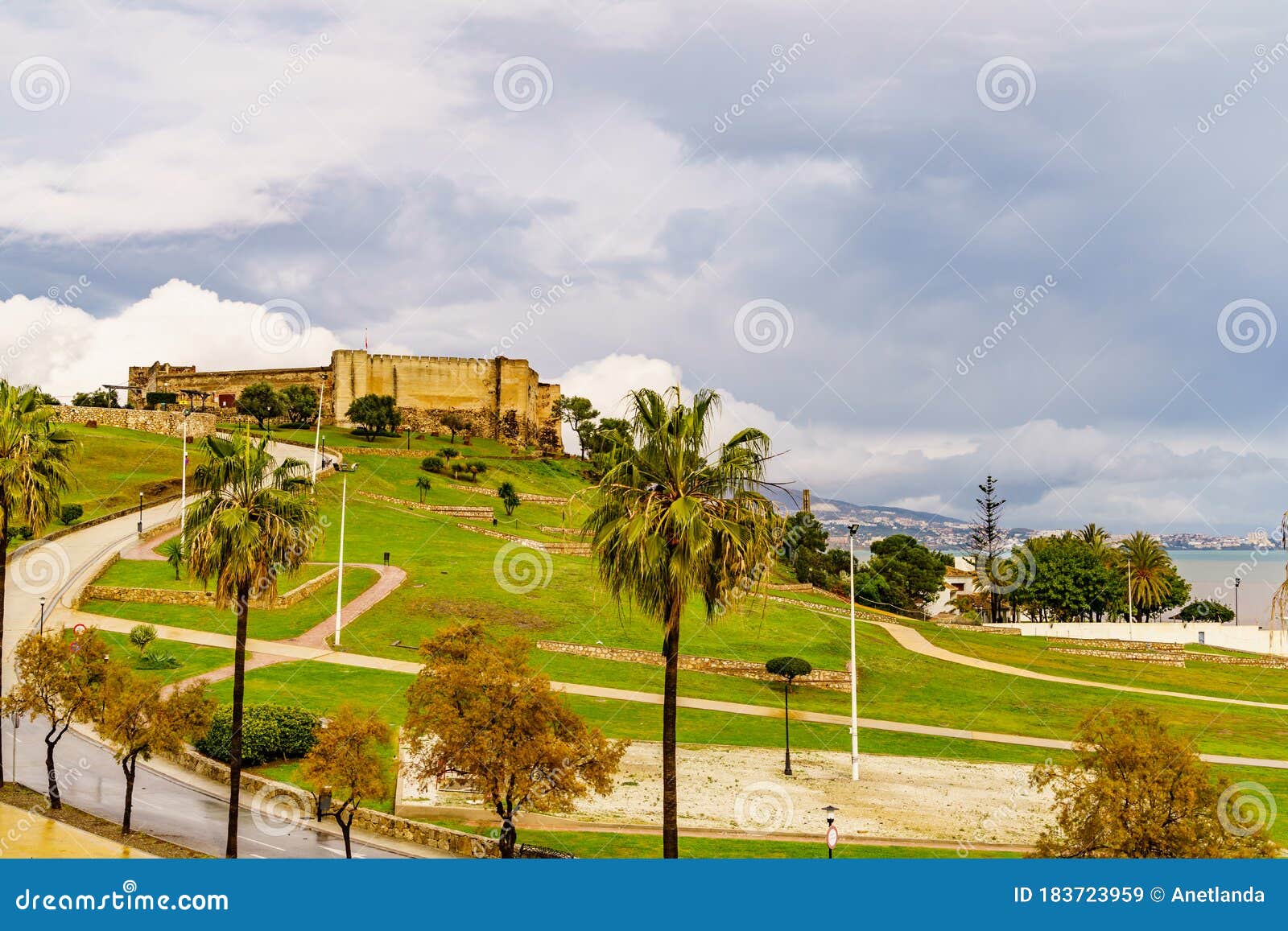 sohail castle in fuengirola, spain