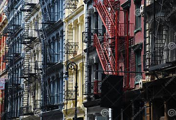 Soho, New York. Cast Iron Architecture Stock Image - Image of soho ...