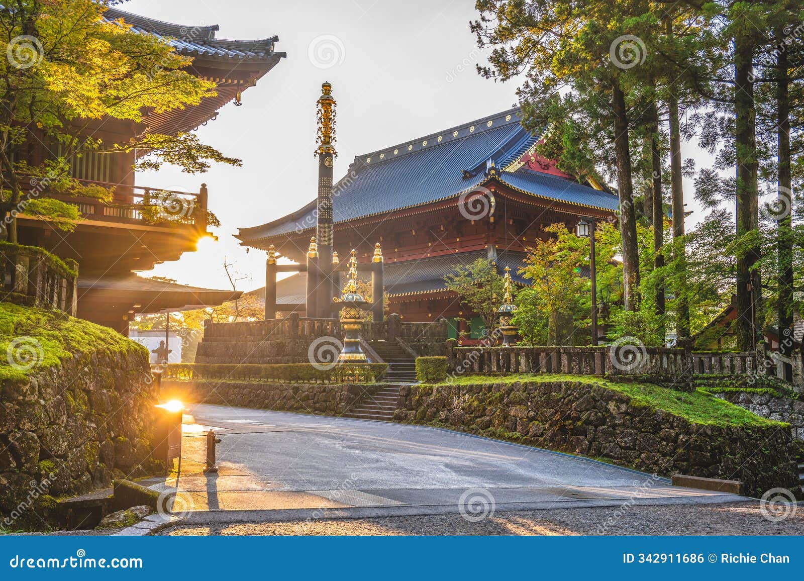 sohrintoh tower of rinno ji in nikko, tochigi prefecture, japan