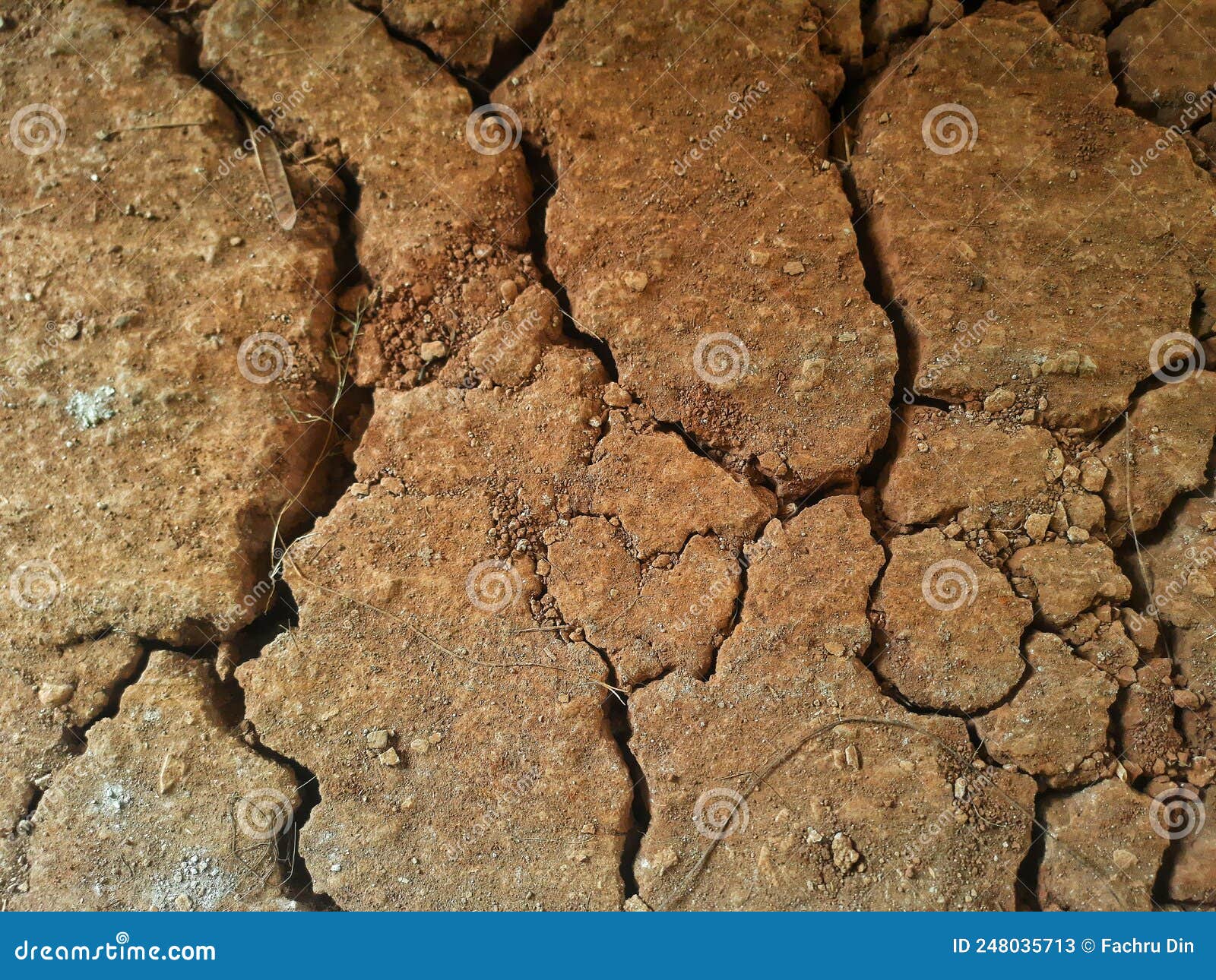 Soil cracks due to drought stock image. Image of kemarau 248035713