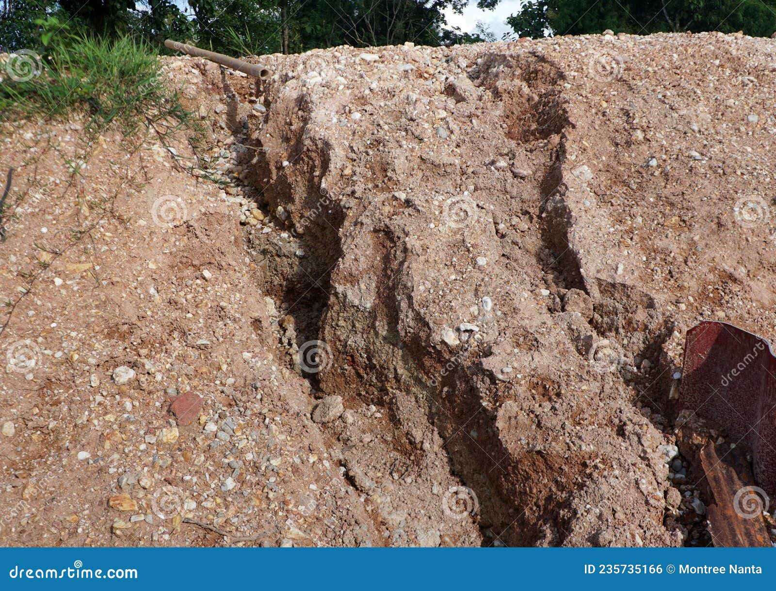 soil erosion caused by heavy rains on construction sites. construction problems caused by natural disasters.