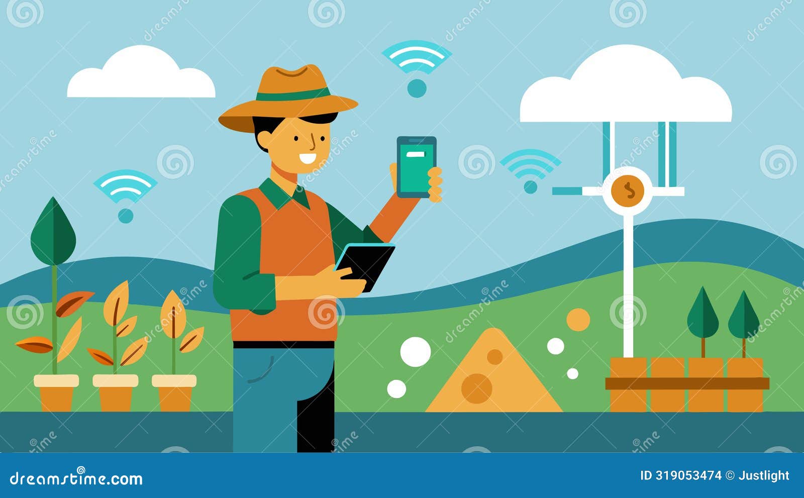 soil sensors installed in agricultural areas measure moisture levels and nutrient content to inform farmers on