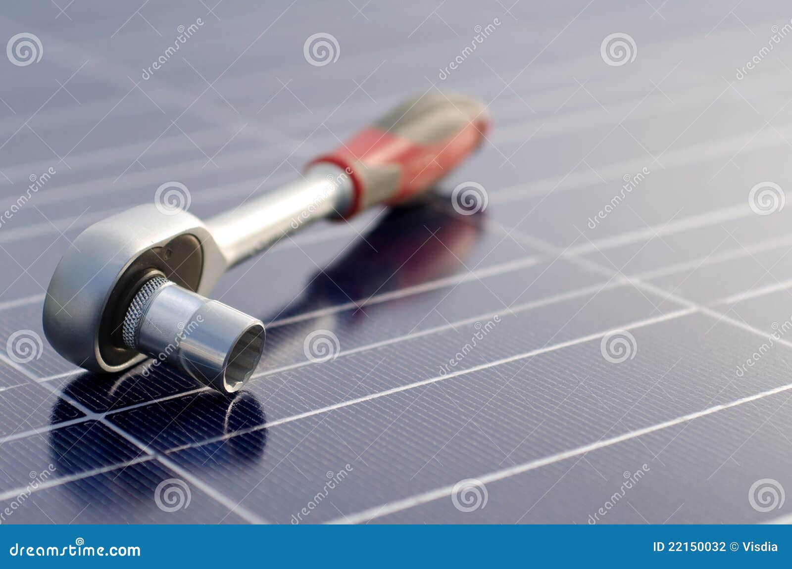 solar cells and ratchet wrench