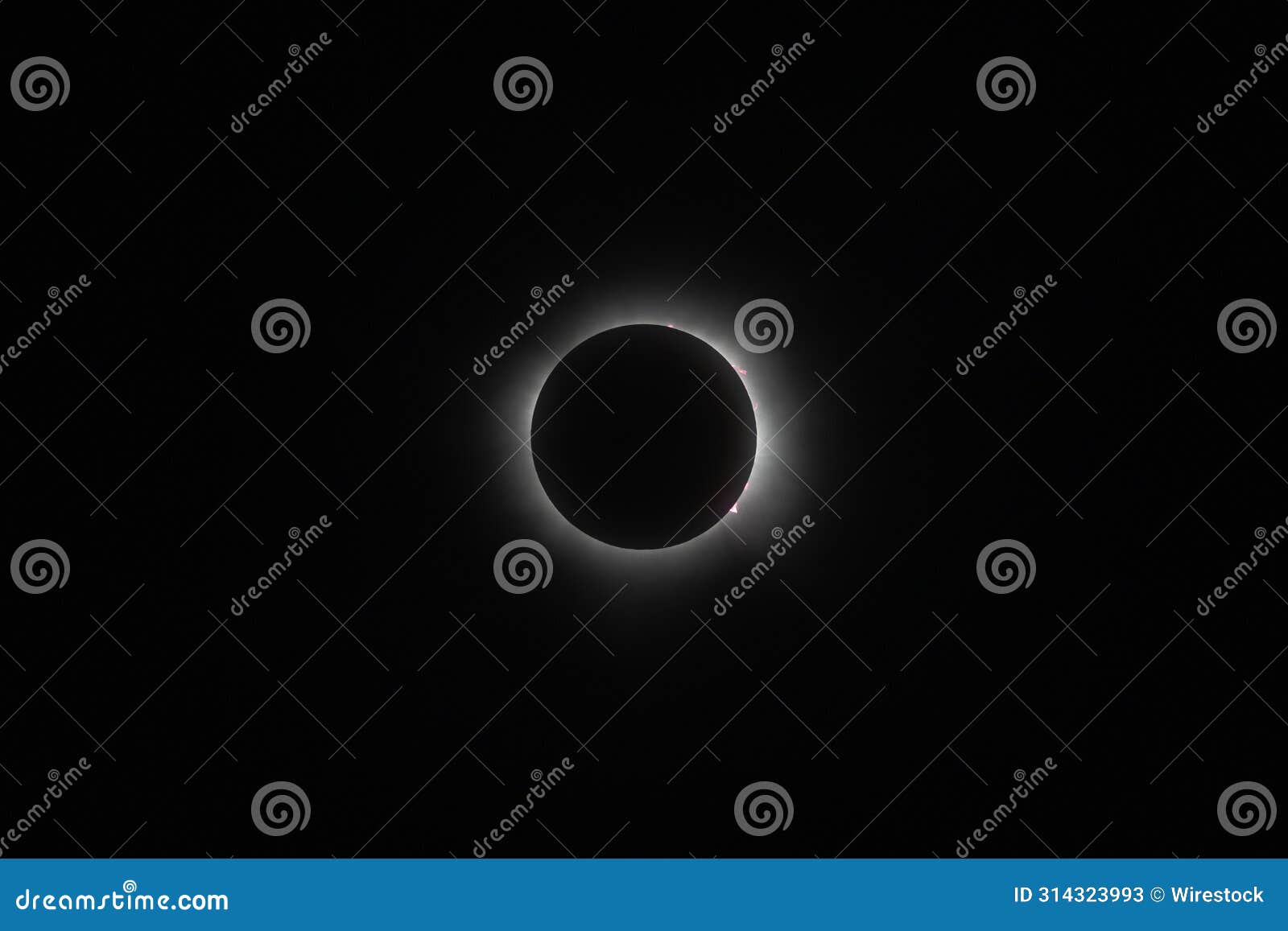 the solar corona just in total eclipse from mazatlan, sinaloa, mexico