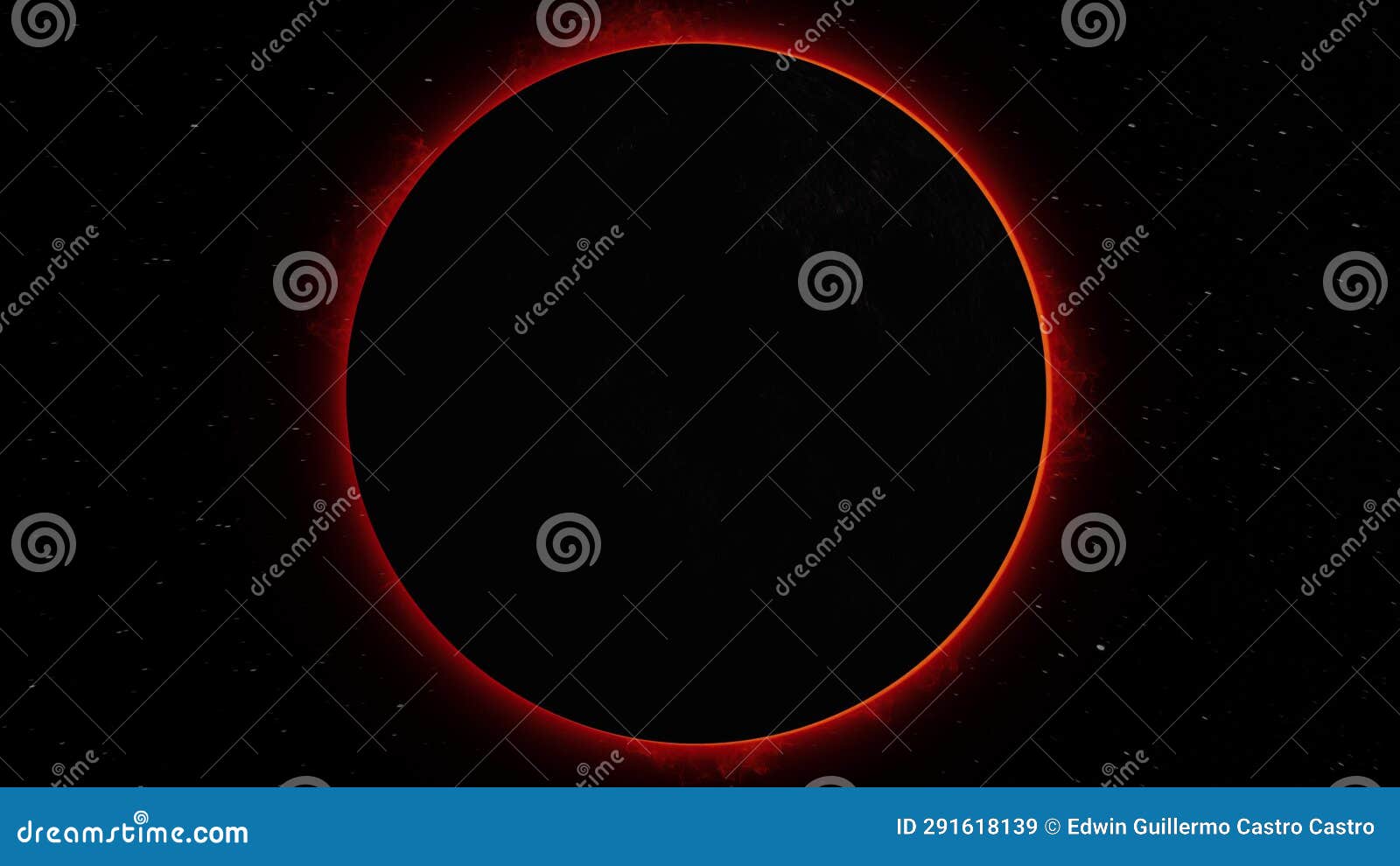 Total Solar Eclipse Seen from Outer Space Stock Video - Video of