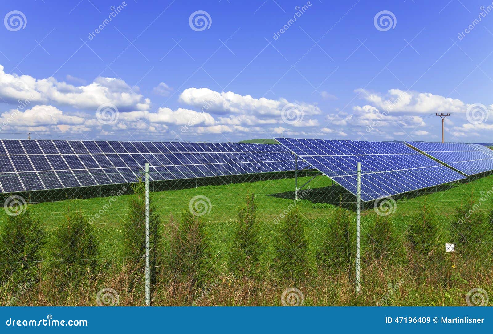 Solar Energy Panels with Blue Sky Stock Image Image of fieldn