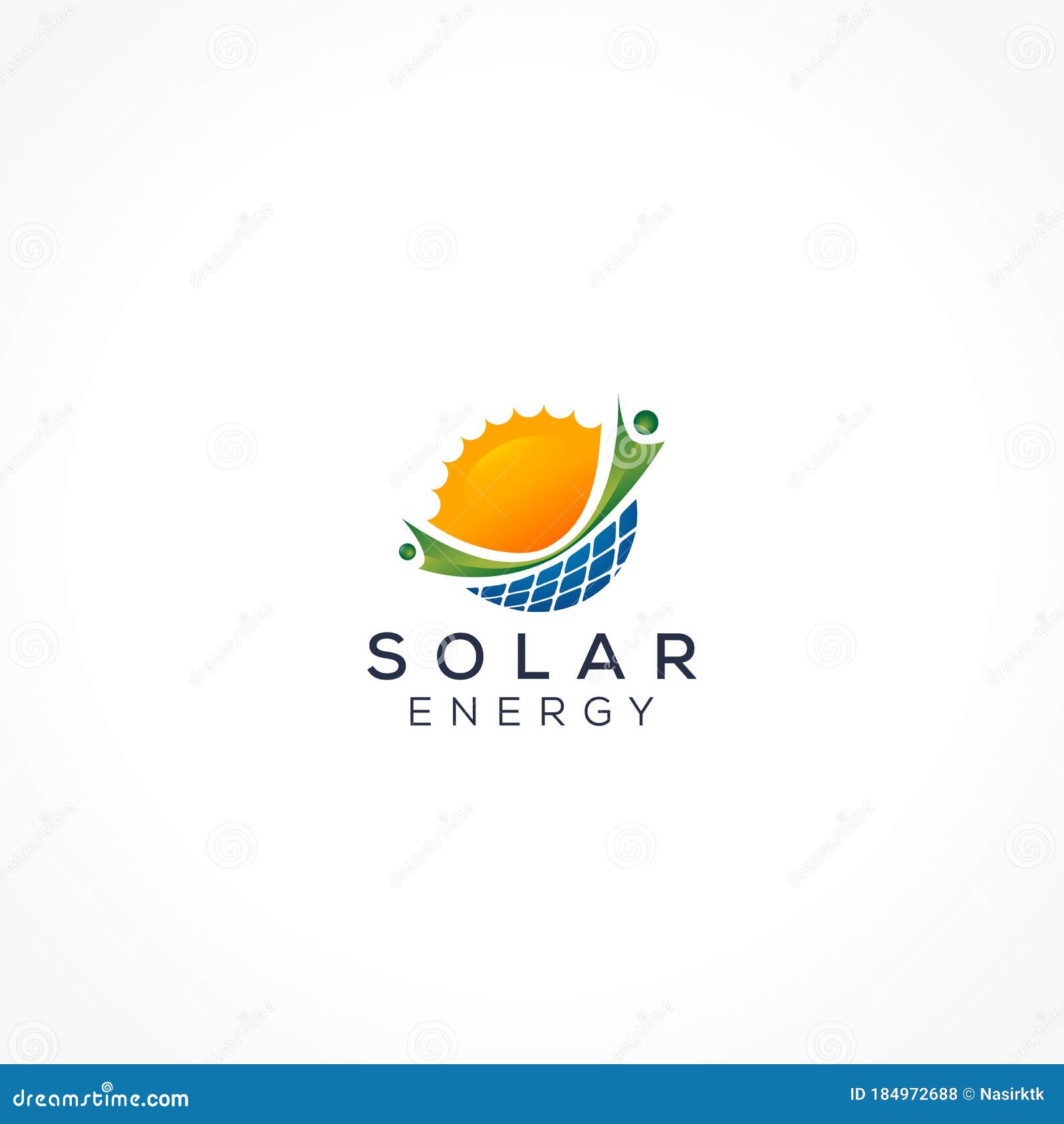 Solar energy partners logo stock vector. Illustration of energy 184972688