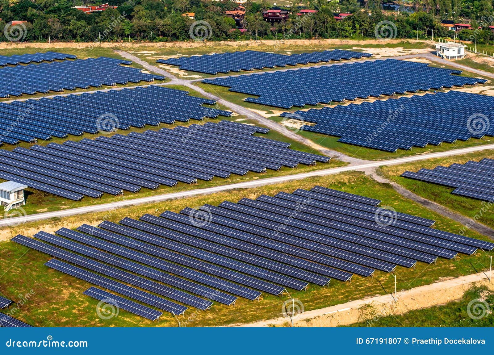 Solar Farm, Solar Panels from the Air Stock Image Image of panels
