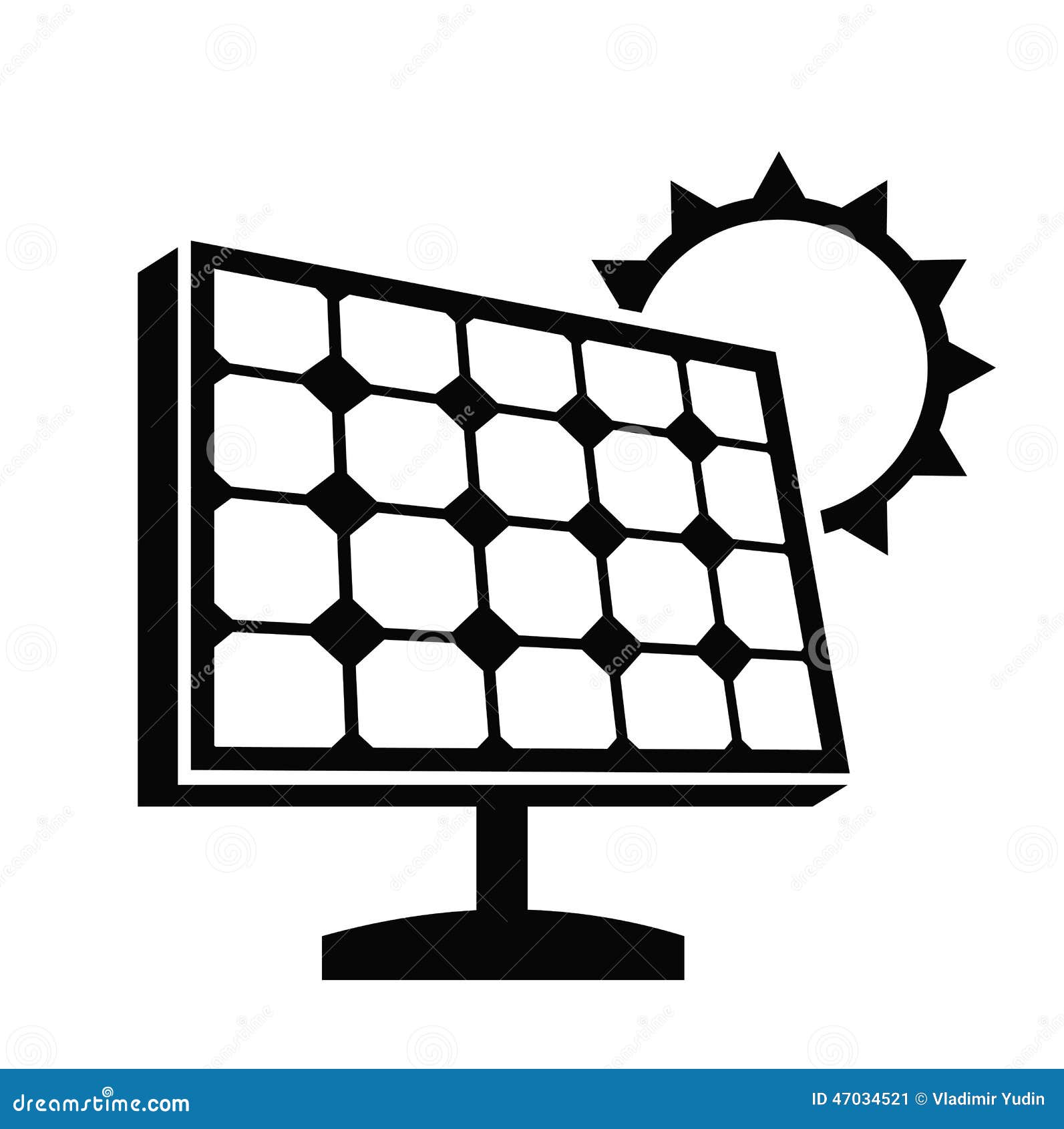 solar energy clipart black and white