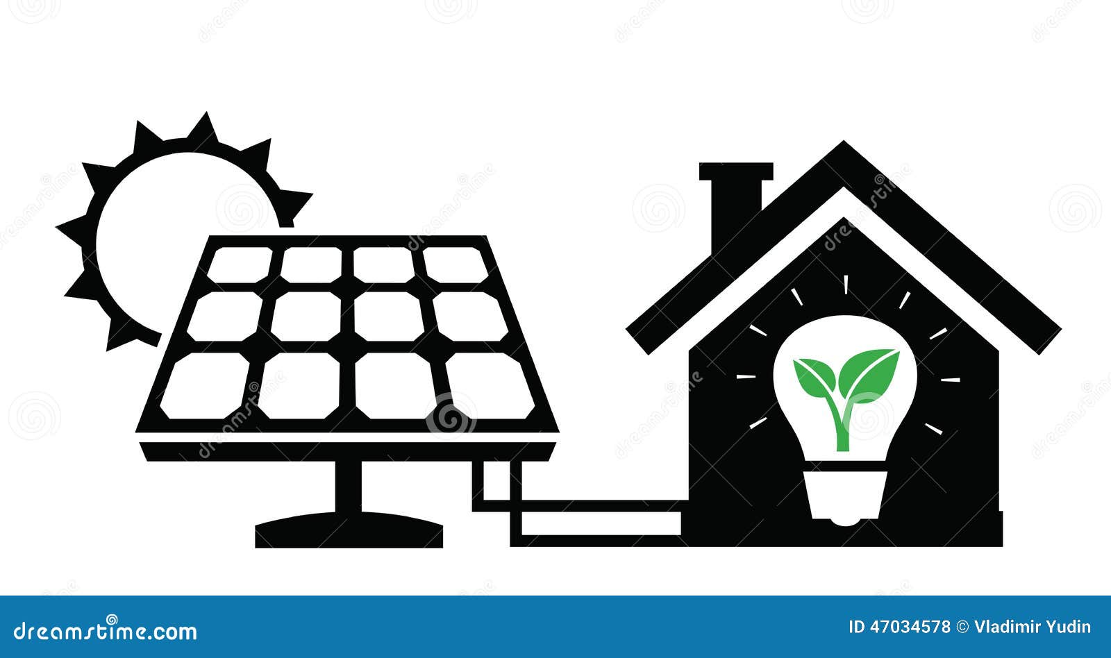 Solar Panel Icon Stock Vector - Image: 47034578