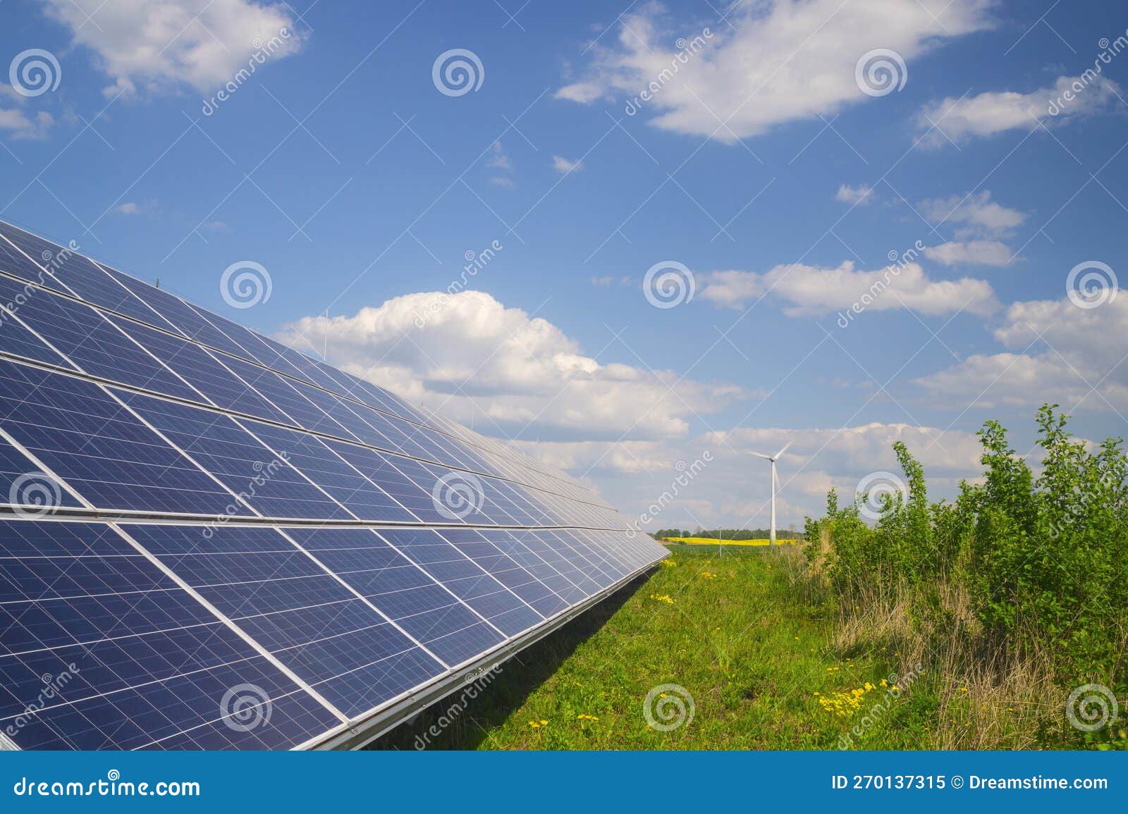 Solar Panel and Wind Generator Stock Image Image of ecology, wind