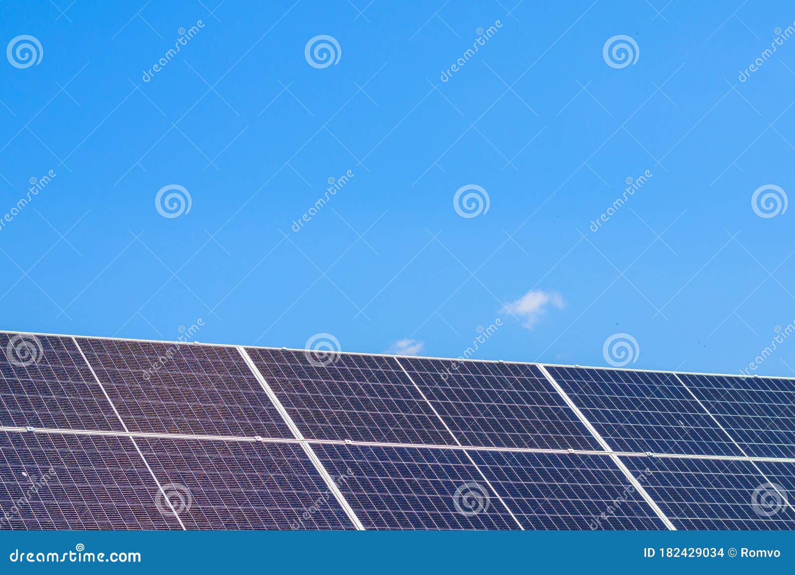 solar panels accumulate green energy