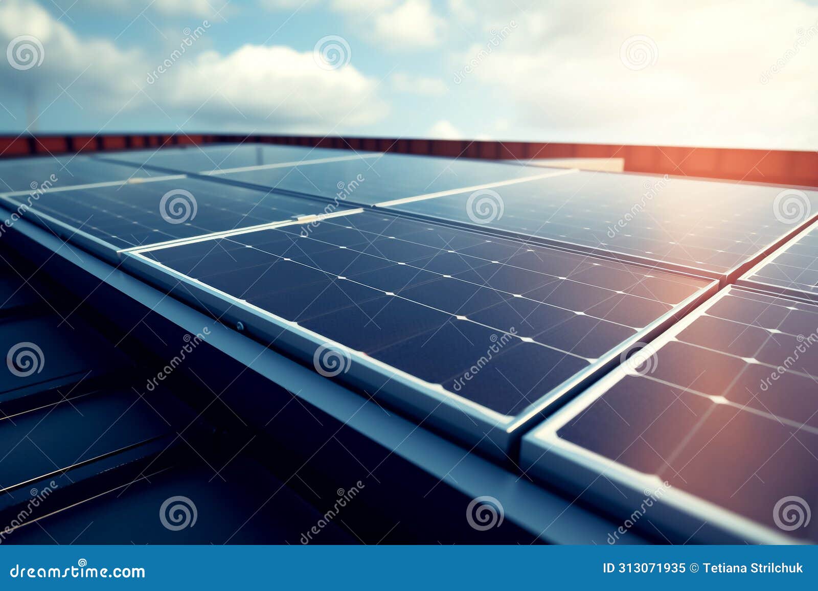 solar panels close up. photovoltaic panels on the roof. roof of solar panels. view of solar panels (solar cell