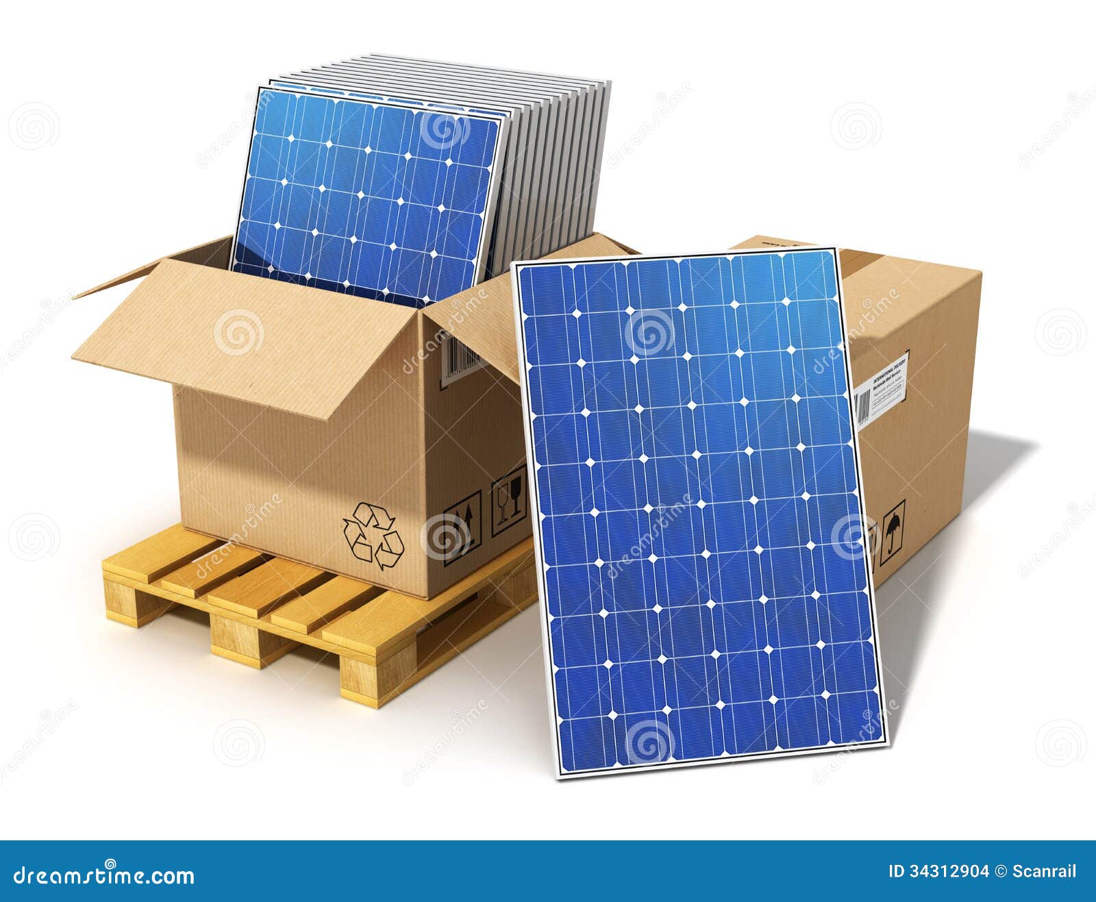 Solar Panels Stock Images - Image: 34312904