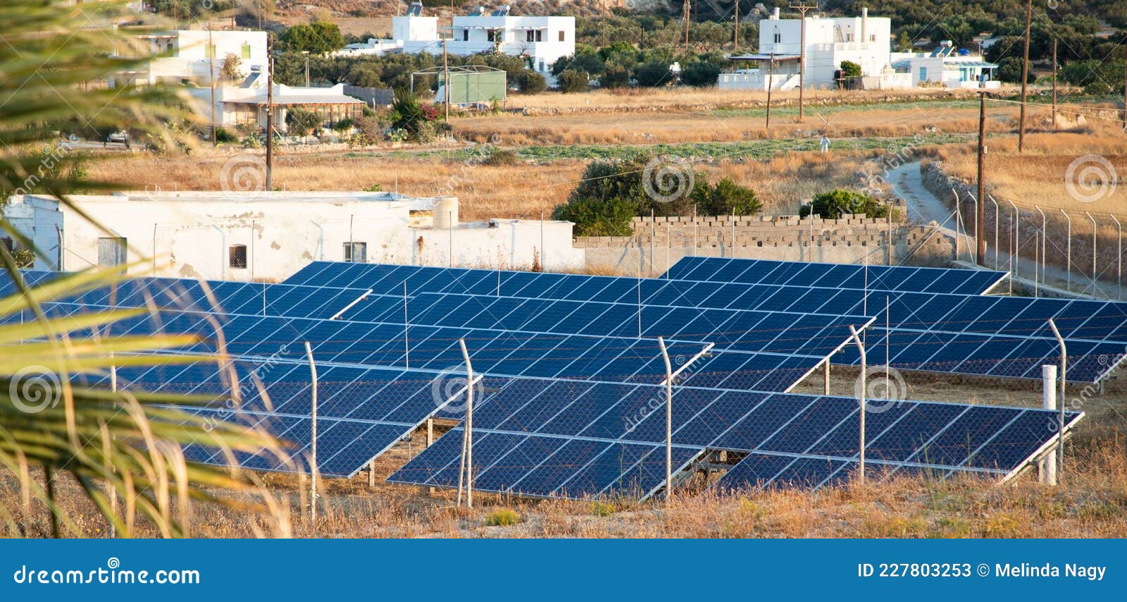 Solar Panels in Greece Clean Energy Stock Image Image of electrical