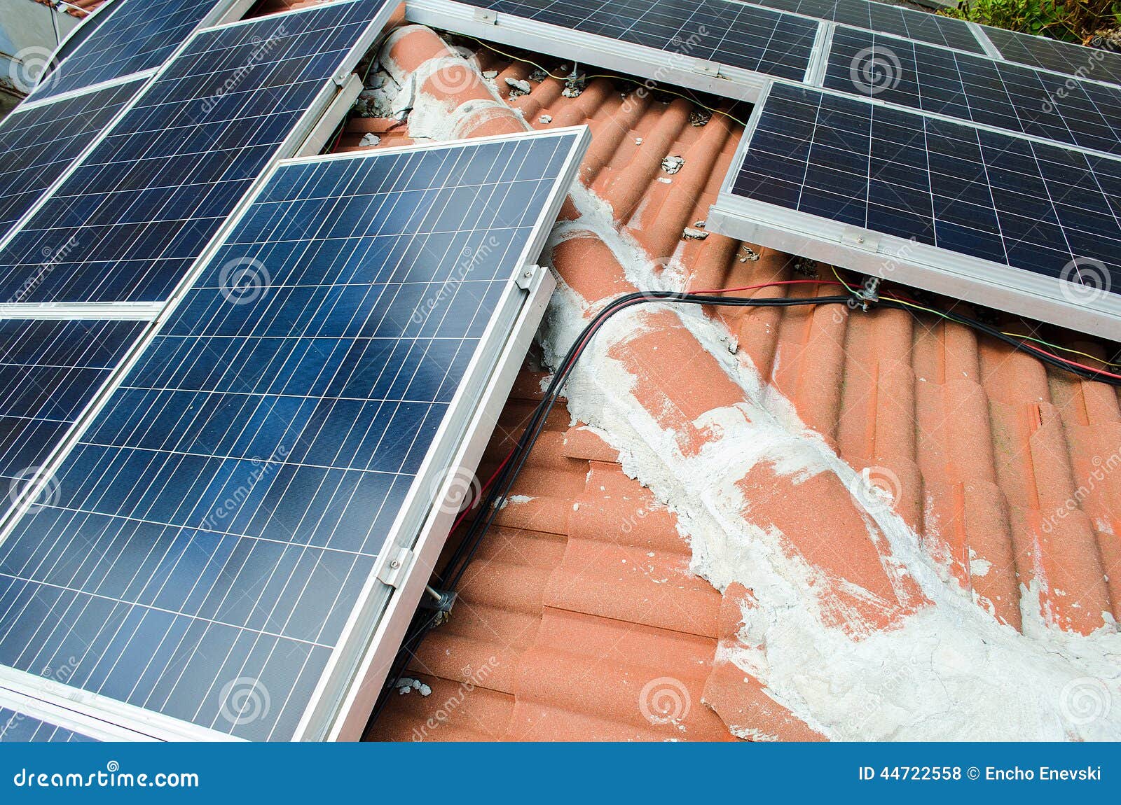 Solar panels stock photo. Image of rooftop, dormer, renewable 44722558