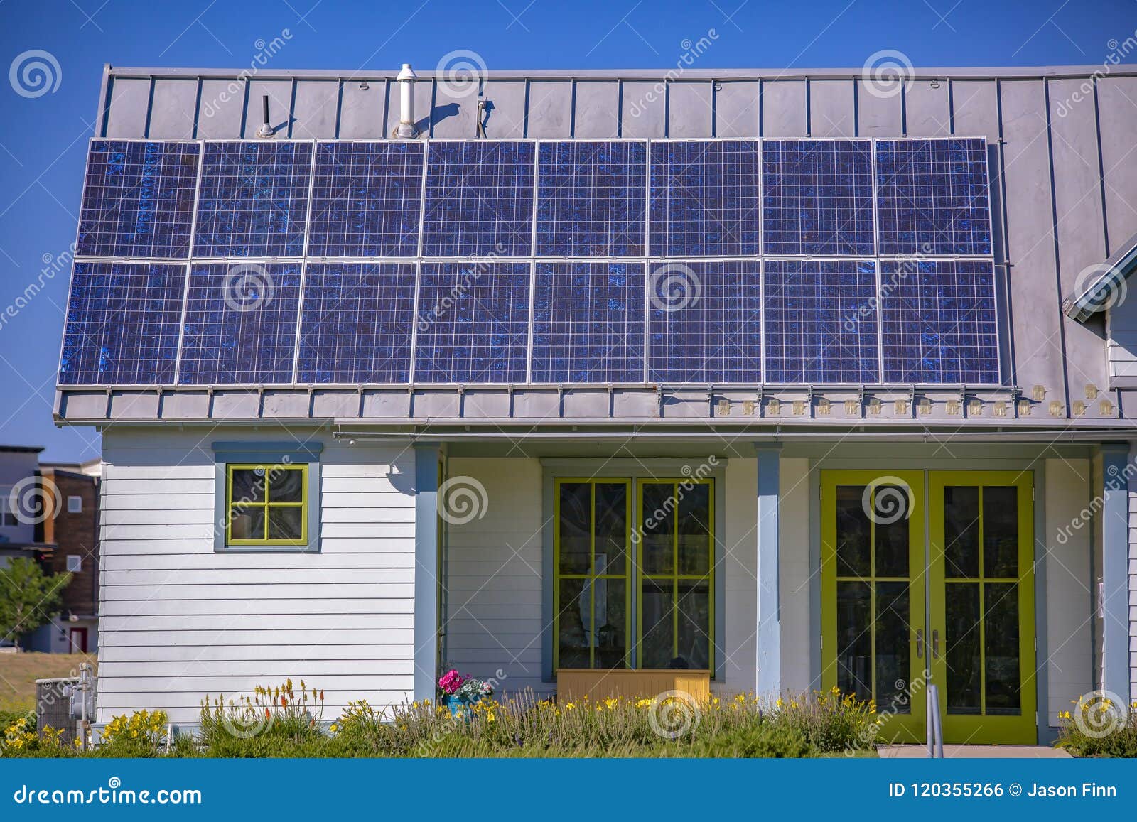 Solar Panels on a Rooftop in Utah Stock Photo Image of electrical