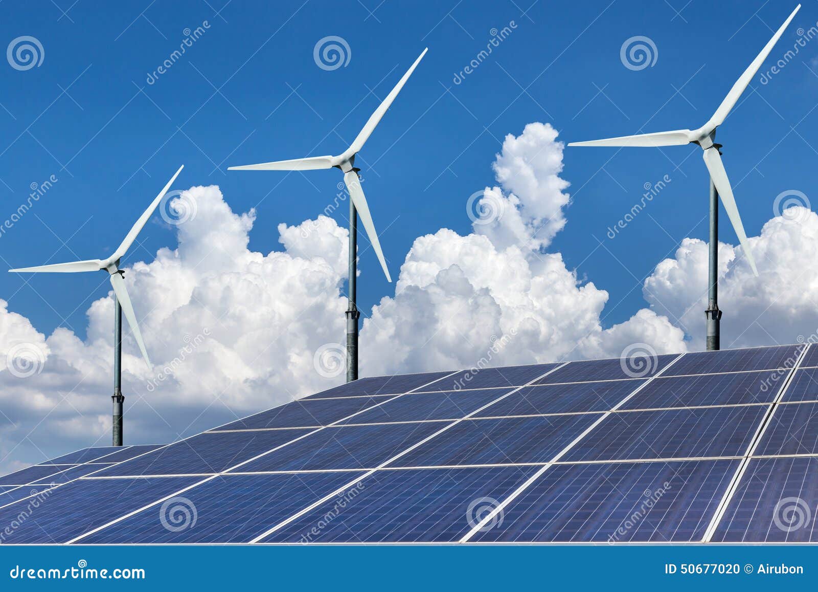 Solar Panels and Wind Turbines Alternative Energy Stock Photo Image Solar Panels and Wind Turbines Alternative Energy Stock Photo Image