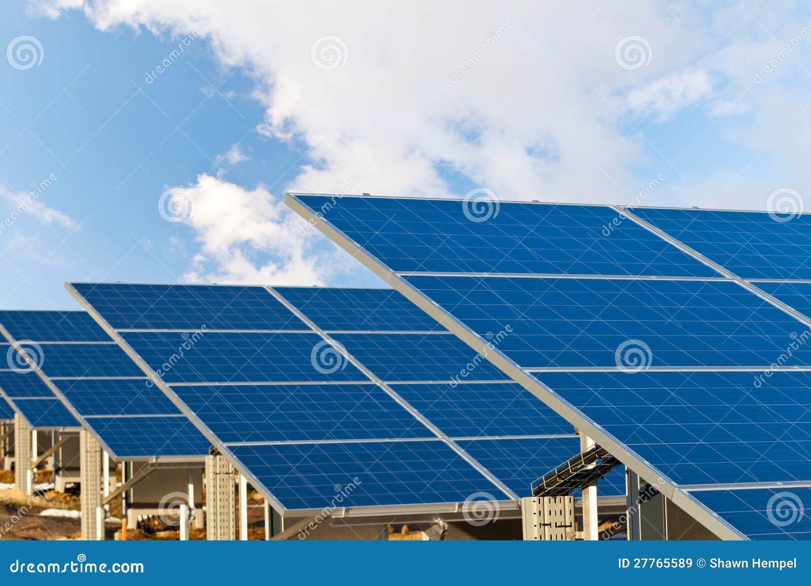 Solar photovoltaics panels stock image. Image of alternative 27765589