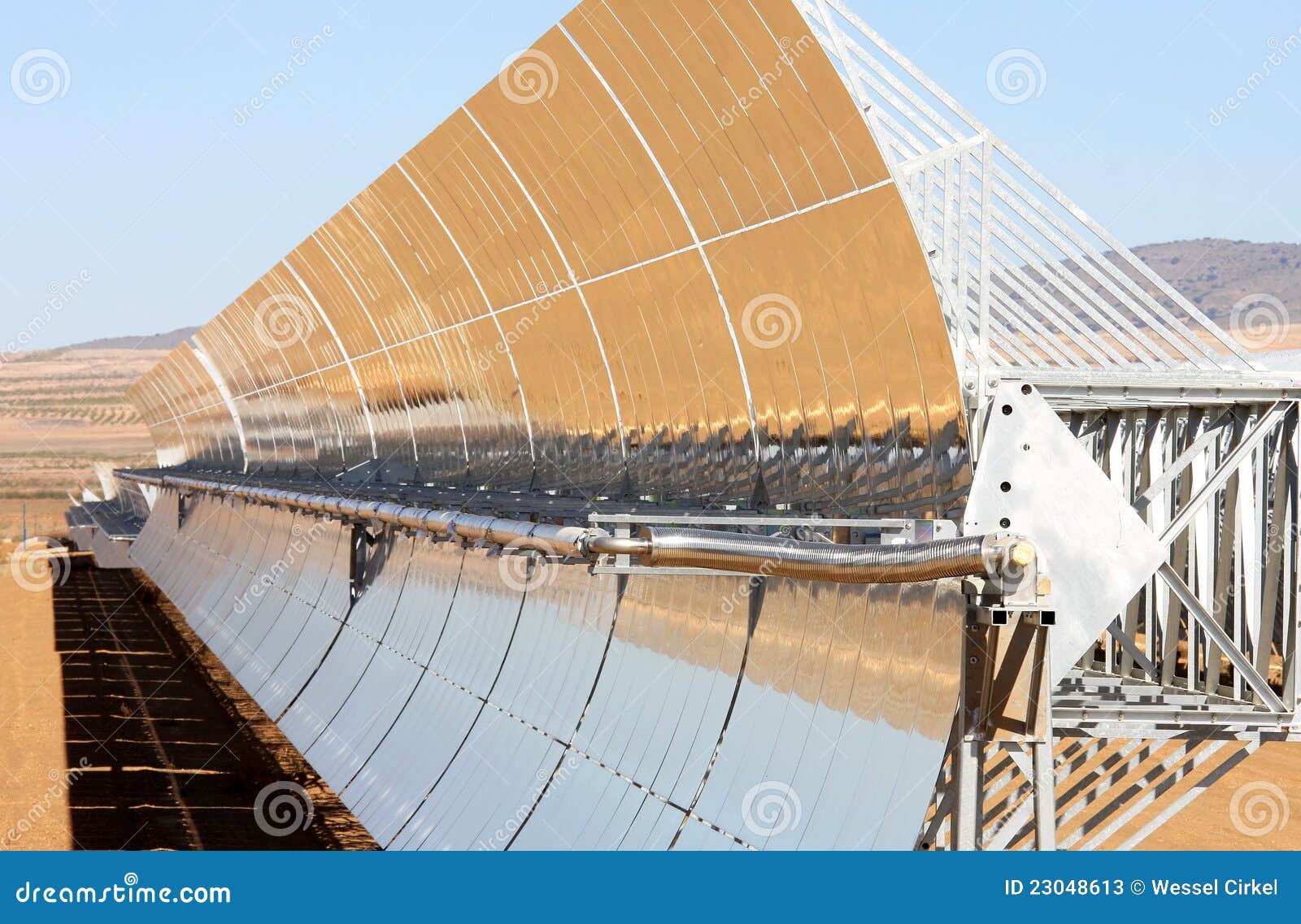 solar power station near guadix, andalusia, spain